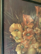 Poppies in a Stone Jar, Signed Jenkins, Canvas Print, c. 1960–1980