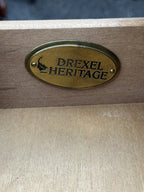 Drexel Heritage Distressed Side Table with Drawer, c. 1975–1995