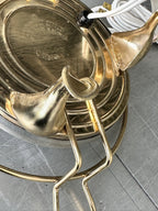 Atlantic Precision Brass Electric Food Warmer on Stand, c. 1955–1975