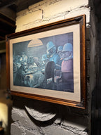 “Pinched With Four Aces” Framed Dog Poker Print, c. 1905–1920