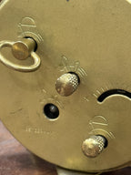 Trenkle Brass Twin Bell Wind Up Alarm Clock, West Germany, c. 1960–1980