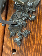 Antique Pine Two-Door Cupboard in Wormwood Boards, c. 1875–1910