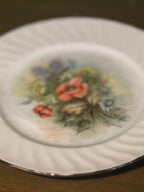 Vintage Cherie Starr Hand-Painted Porcelain Plates, Set of Three, 1978