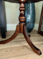 Vintage Two-Tier Mahogany Dumbwaiter Table, American, c. 1925–1950