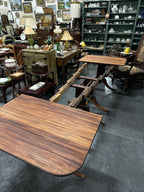 Brandt Warfield Mahogany Triple Pedestal Banquet Table, c. 1937–1950