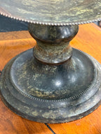 Vintage Solid Brass Pricket Candle Holders, Pair, India, c. 1970–2000