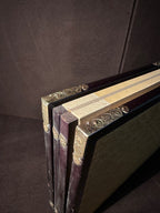 Vintage Japanese Four Panel Byobu Table Screen, Signed, c. 1950–1980