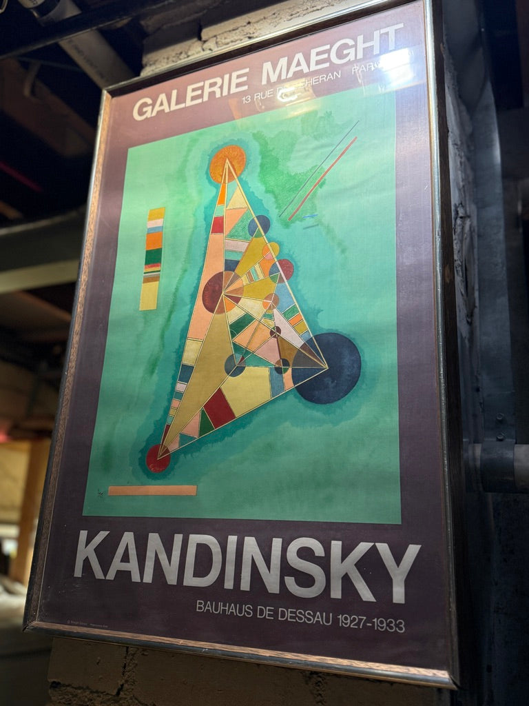 Galerie Maeght Kandinsky Exhibition Poster | Bauhaus de Dessau 1927–1933 | Vintage French Art Print