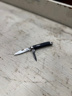 Jowika Two-Blade Pocket Knife, Republic of Ireland, Bird Trademark, Black Jigged Scales, c. 1960s–1970s