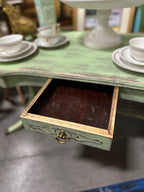 Painted Duncan Phyfe Kidney Coffee Table, Brass Paw Feet, c. 1935–1955