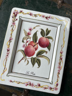 Vintage Italian “La Pêche” Ceramic Peach Wall Plaque