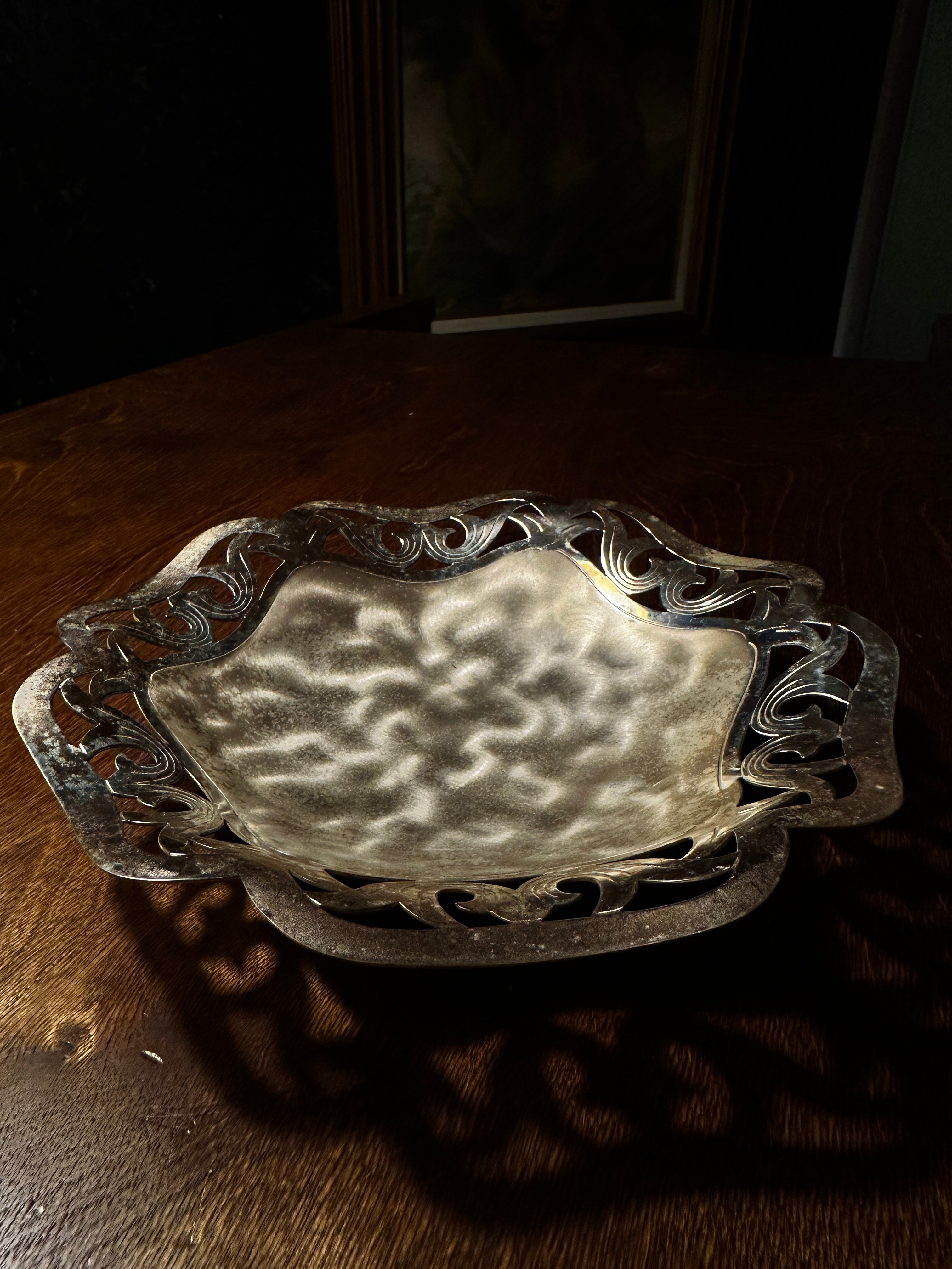 Mid-Century German Silverplate Dish by WMF Ikora, c. 1950s