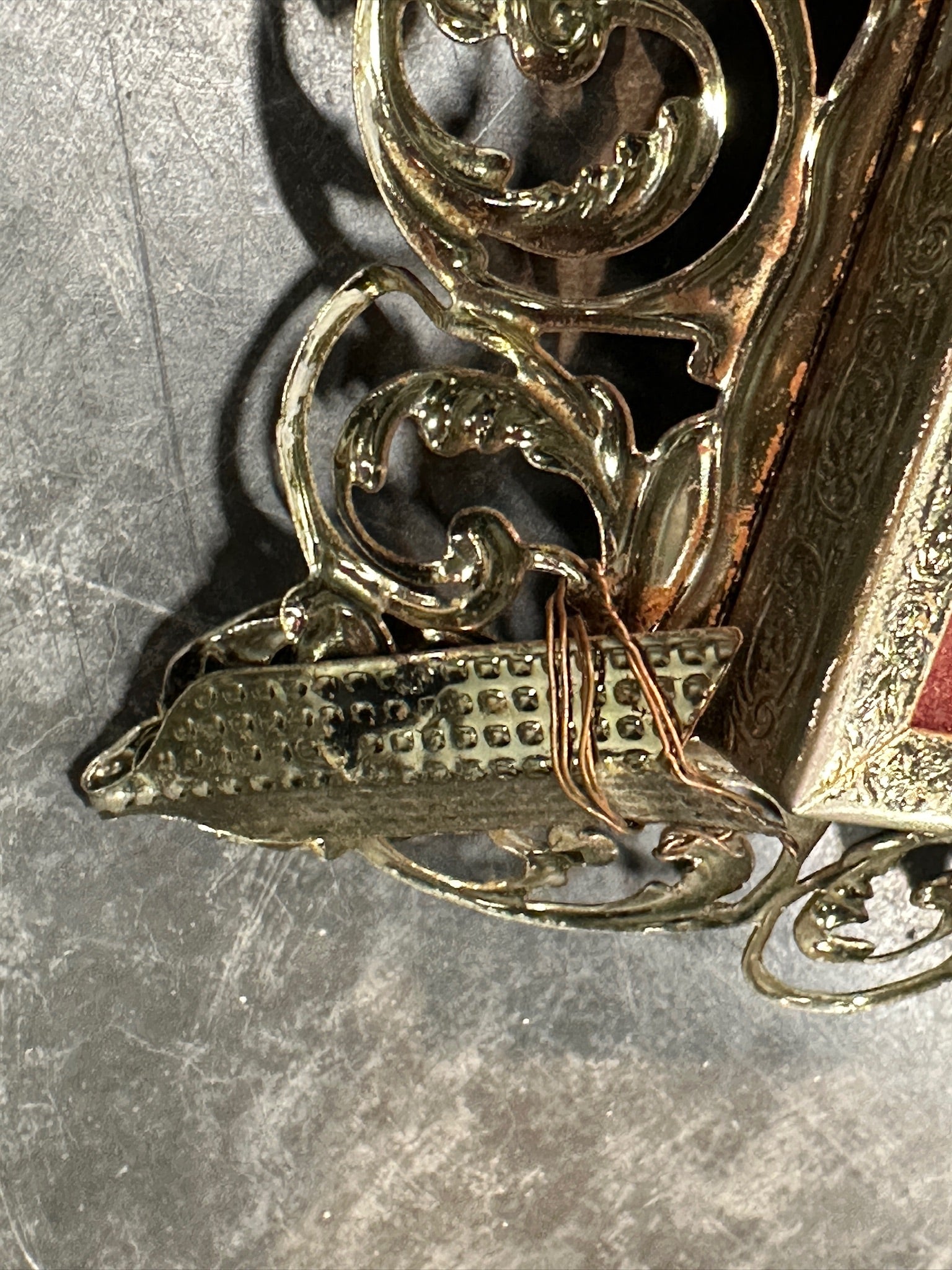 Early 20th Century Ornate Metal Picture Frame, c. 1900s–1920s