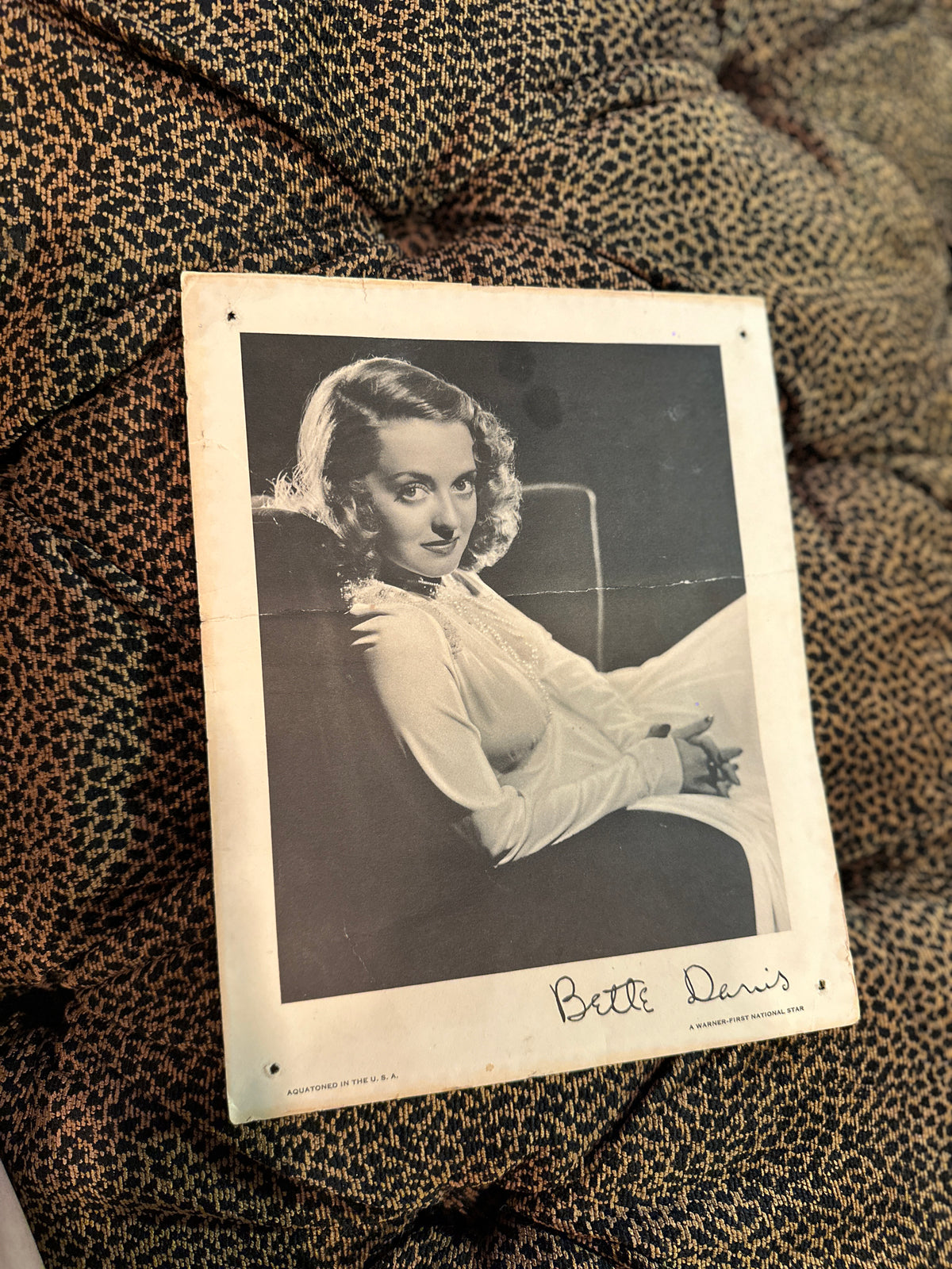 Bette Davis Warner-First National Aquatone Publicity Portrait, c. 1935