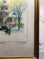 Christ Church Alexandria Print c.1905–1925 by Frederick Schmutzer | Framed Early 20th Century American Architectural Art