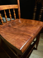 Antique Nichols & Stone American Provincial Chair (c. 1890–1930) – Solid Wood, Made in USA