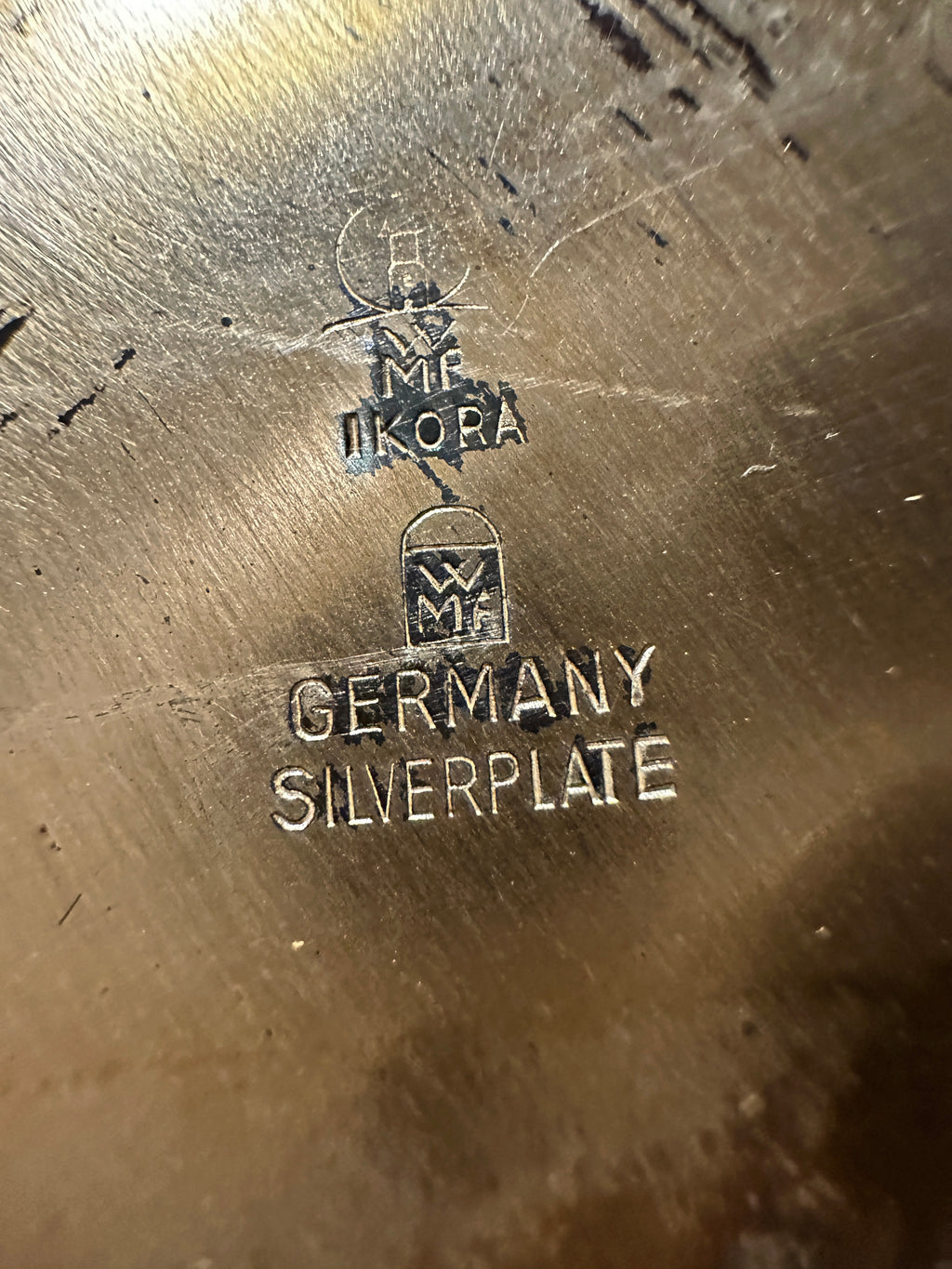 Mid-Century German Silverplate Dish by WMF Ikora, c. 1950s