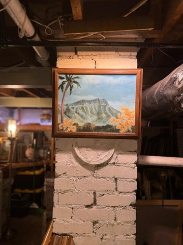 J. Morse Landscape Painting (1986) | Signed Oil on Canvas Mountain Scene