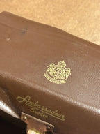 Vintage Ambassadeur 5000C Fishing Reel w/ Leather Case (c.1950s)