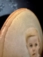 Antique Oval Child Portrait c. 1900 | Pastel & Pencil on Paper | Viridian Eclection