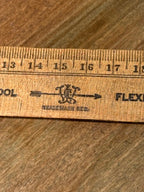 Mid-Century American Flexible Wooden School Ruler | Made in USA, c. 1940s–1950s