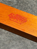 Vintage Stanley Handyman H1294-18 Wood & Brass Level, c. 1957–1973