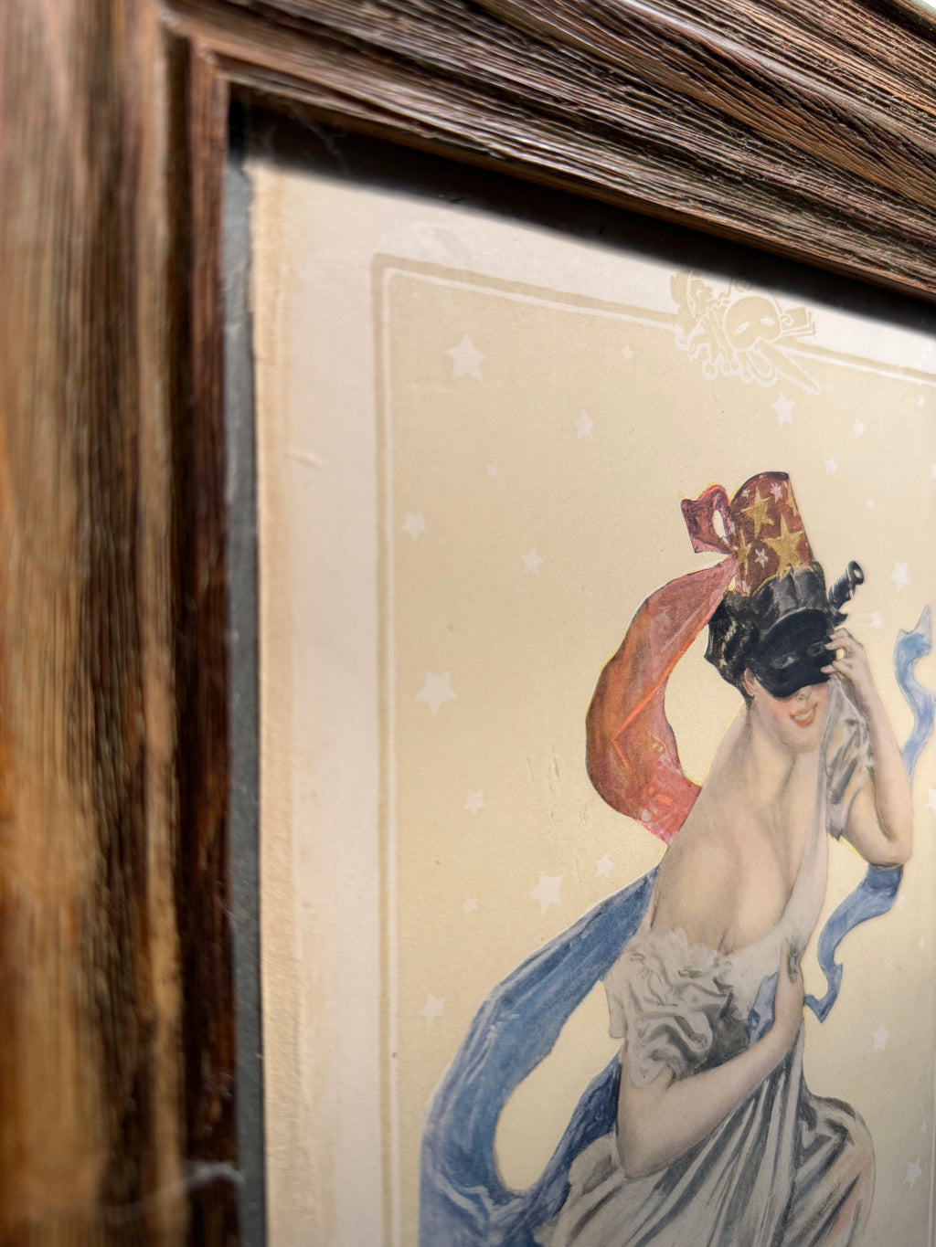 Howard Chandler Christy Allegorical Illustration (c. 1895–1905) | Antique American Chromolithograph