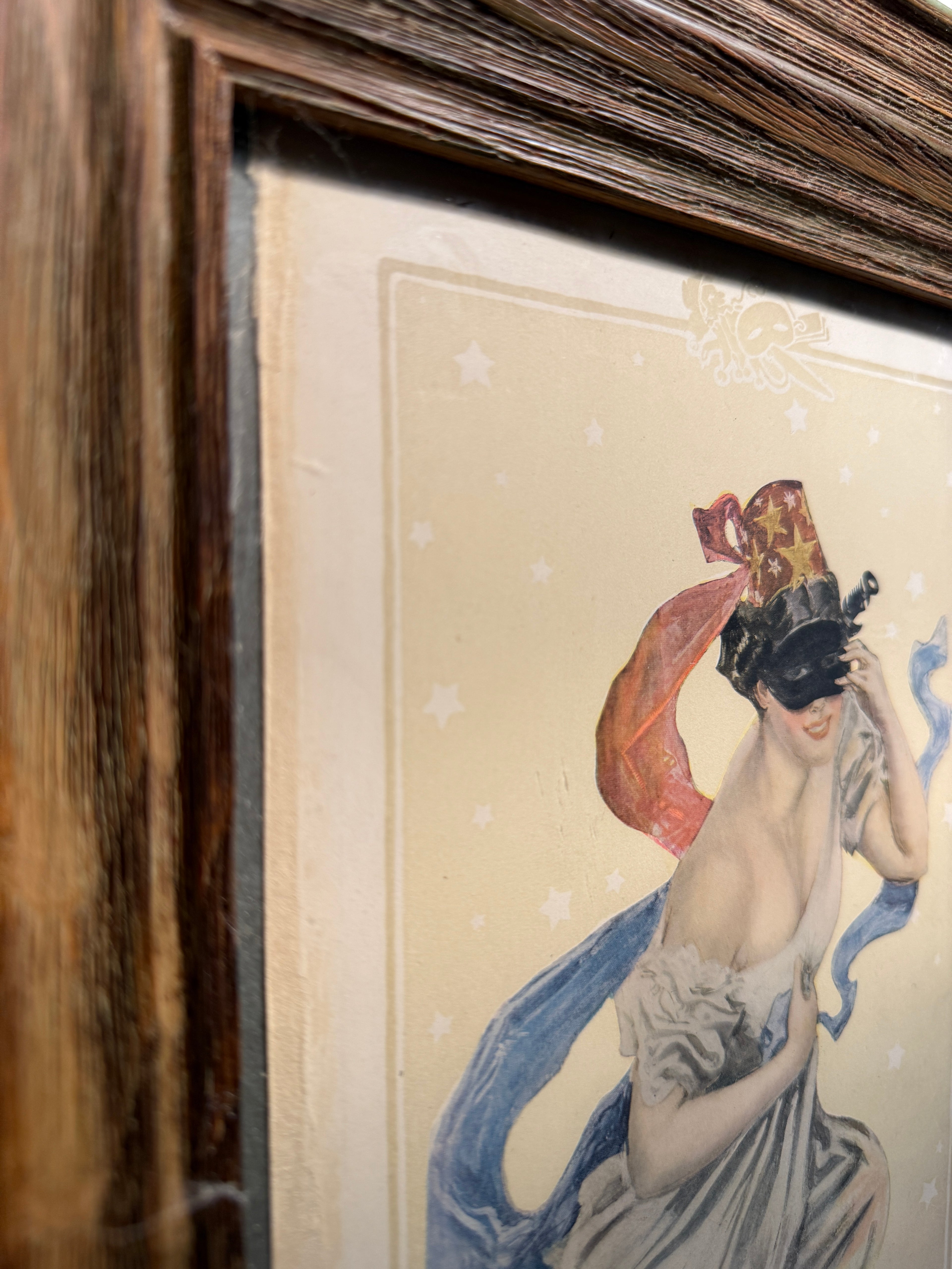 Howard Chandler Christy Allegorical Illustration (c. 1895–1905) | Antique American Chromolithograph