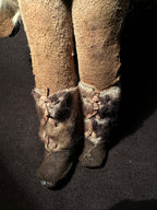 1940s Style Arctic Inuit-Style Fur Doll with Sleep Eyes