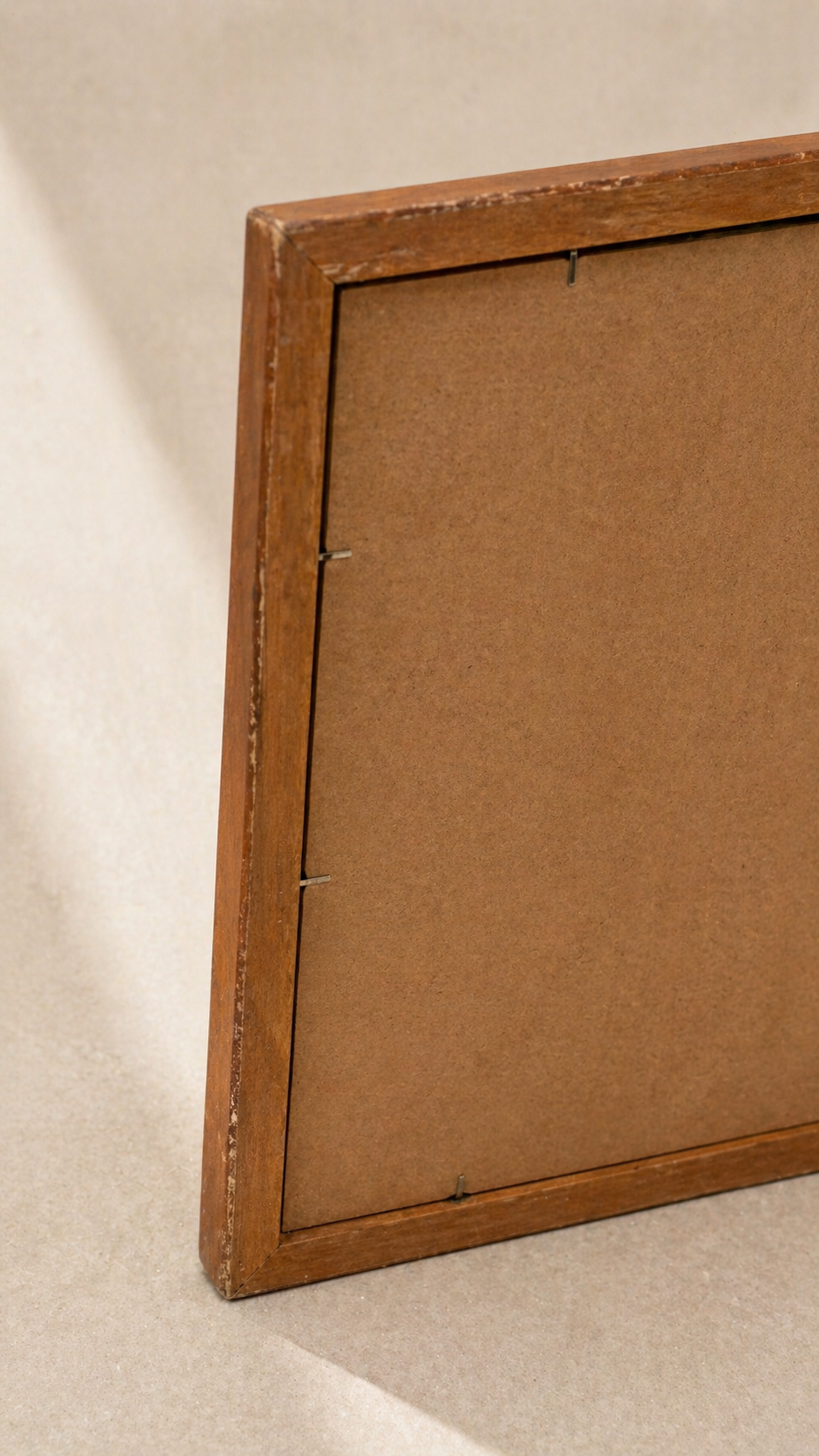 Vintage Mid-Century Wood Wall Mirror,