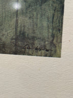 Vintage Andrew Wyeth Burning Off Framed Folio Lithograph, c. 1962