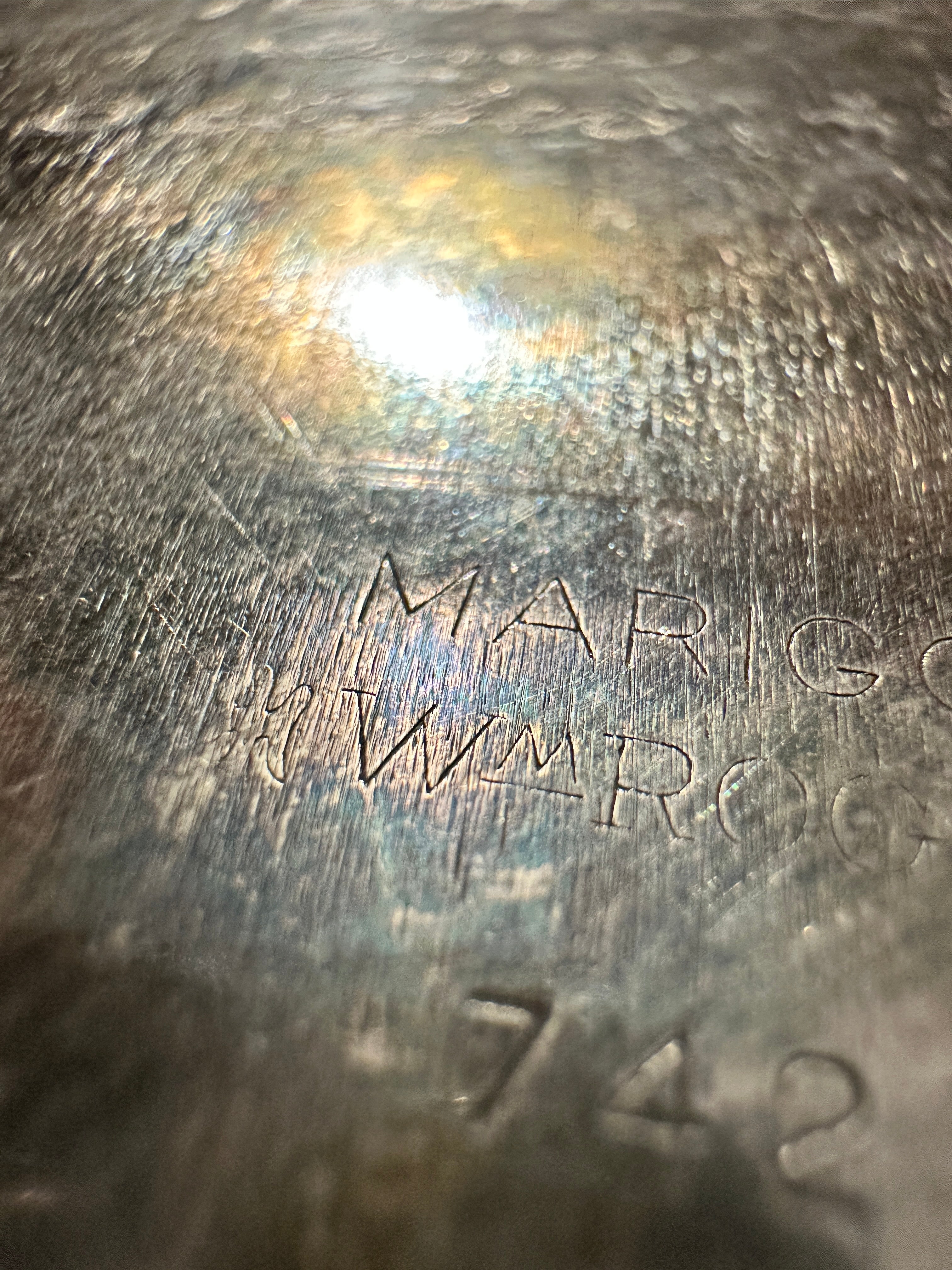 1947 Wm. Rogers Marigold Silverplate Presentation Platter, Knoxville Tennessee