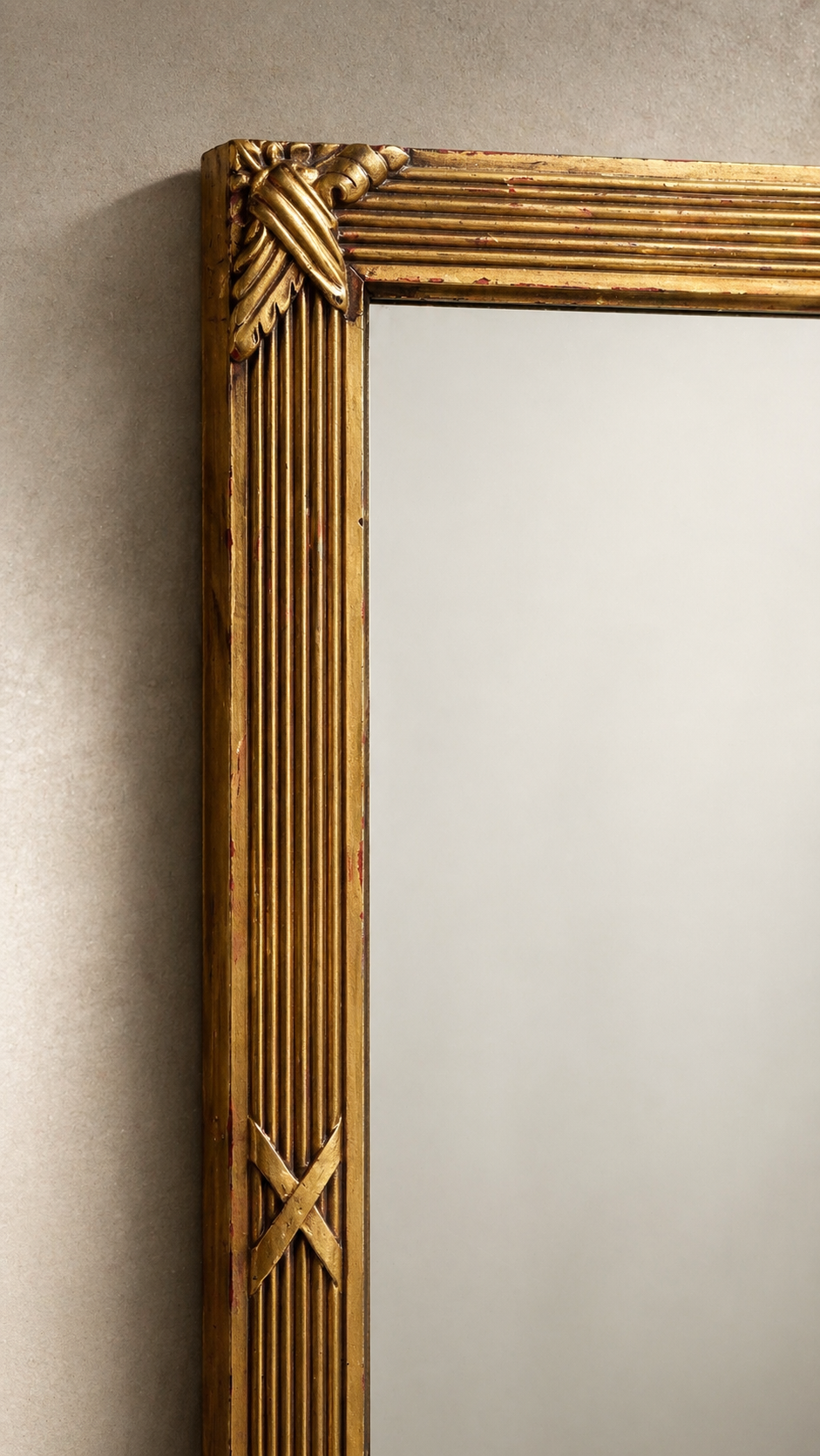 Vintage Federal-Style Gilt Wall Mirror c. 1950s