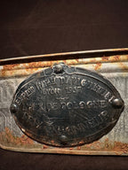 Vintage French Galvanized Metal Planter, Lyon Aviculture Prize d'Honneur 1957