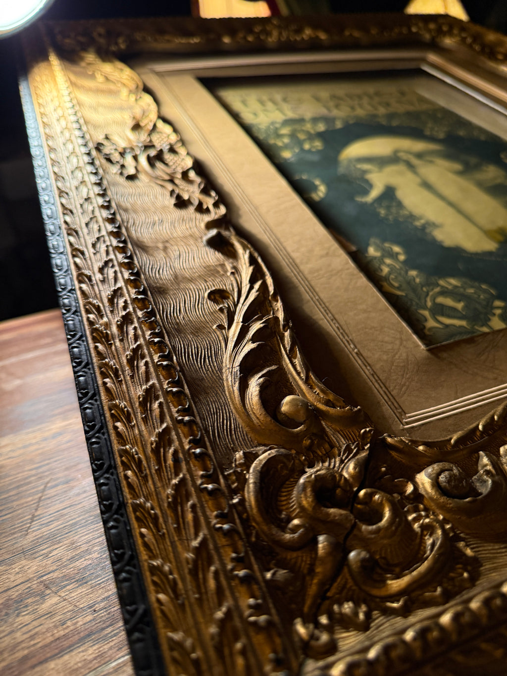 1900 Ladies’ Home Journal Special Autumn Edition in Antique Rococo Revival Giltwood Frame (c. 1870–1890)