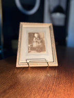 The Hughes Studio “My Baby Bernice” Antique Studio Portrait in Embossed Metal Frame (c. 1910–1920)