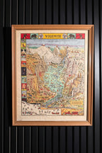 1931 Jo Mora Yosemite Pictorial Map – Vintage National Park Illustration | H.S. Crocker Print