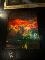 Untitled Abstract Oil Painting (2015) | Contemporary 24×30 Canvas