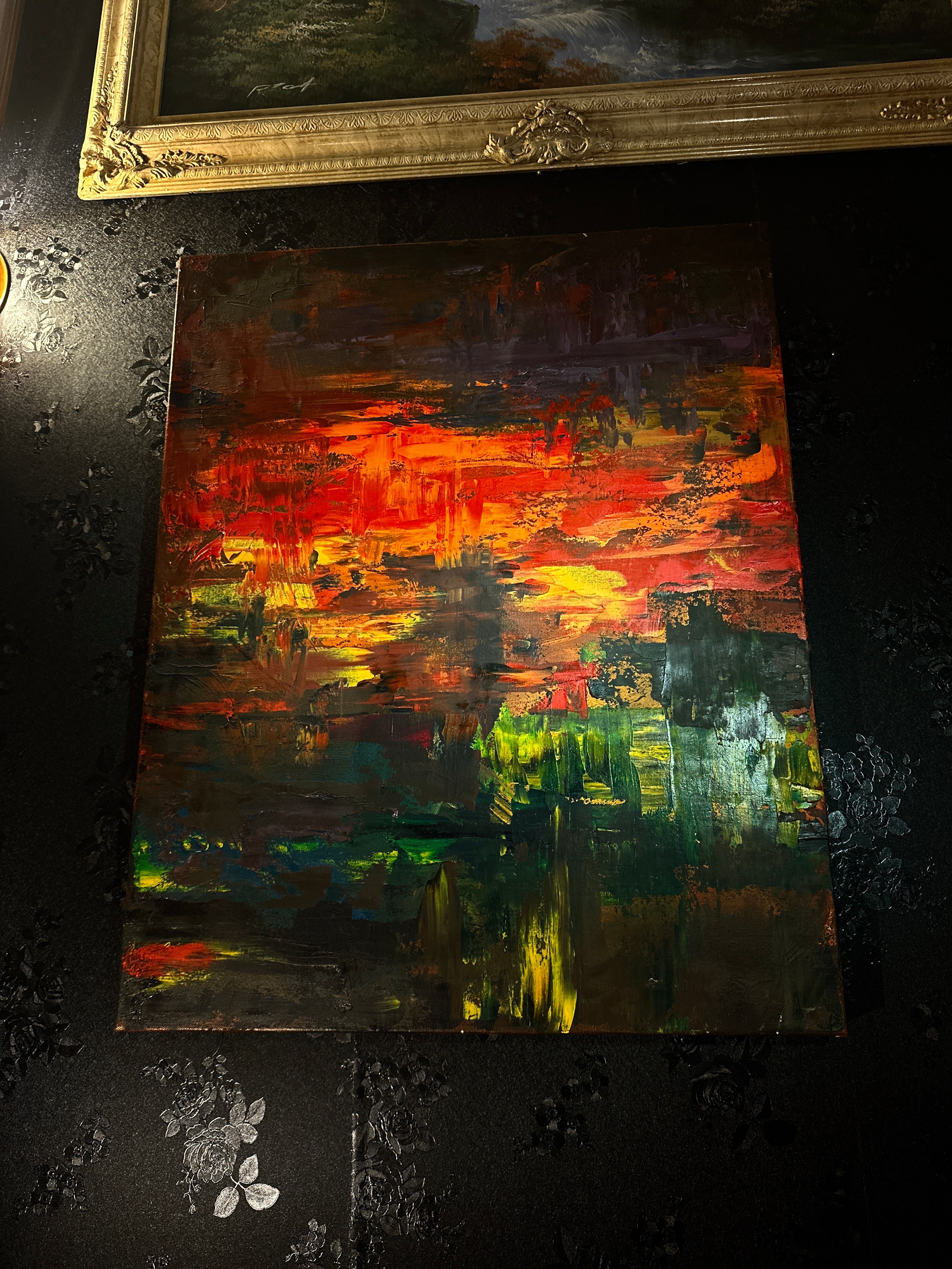 Untitled Abstract Oil Painting (2015) | Contemporary 24×30 Canvas