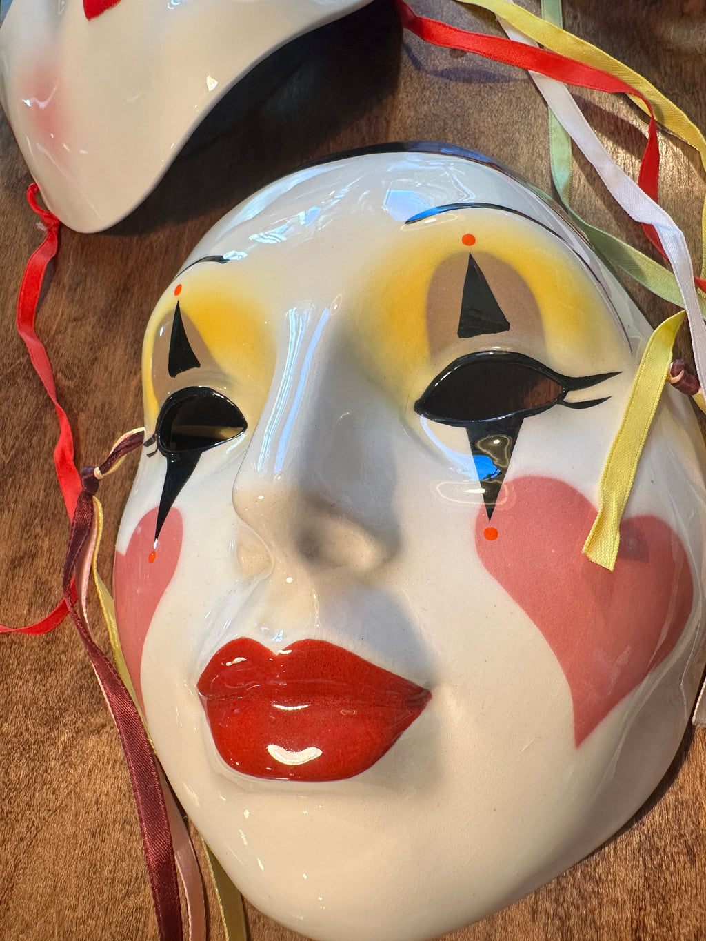 1978 Pelzman Designer Ceramic Carnival Masks – Set of Three