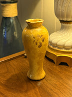 Ochre Crackle-Glaze Baluster Vase, Yellow Earthenware Body, c. 1900–1950