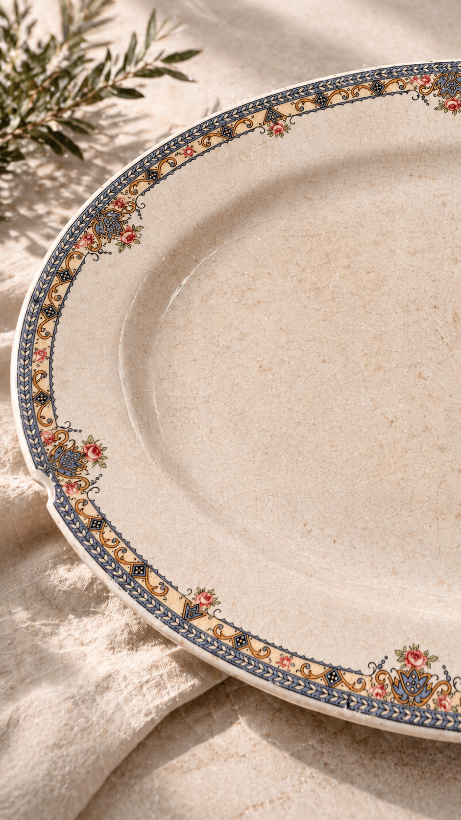 Antique Smith-Phillips Princess Semi-Porcelain Serving Platter, c. 1926 | Reno, NV Antiques
