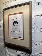 Framed Maria Callas “Angel Records” Advertisement, La Jolla Magazine (c. 1950s–1960s)