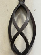 Vintage Hand-Forged Iron Basket-Twist Sconces, Pair, c. 1950–1990