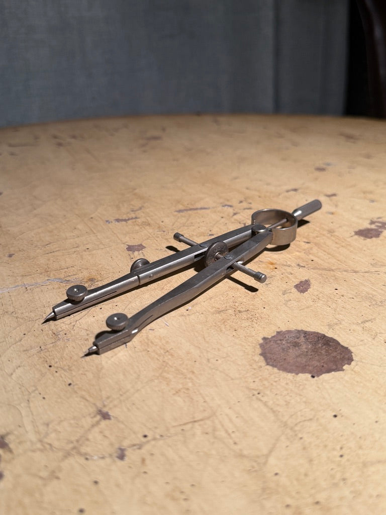 Vintage German Drafting Bow Compass c. Early-Mid 20th Century