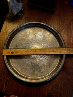 F. B. Rogers Engraved Silverplate Gallery Tray  c. 1940s–1960s