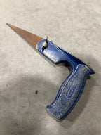 Vintage Blue Metal Pistol Grip Keyhole Saw, Circa 1940s–1960s