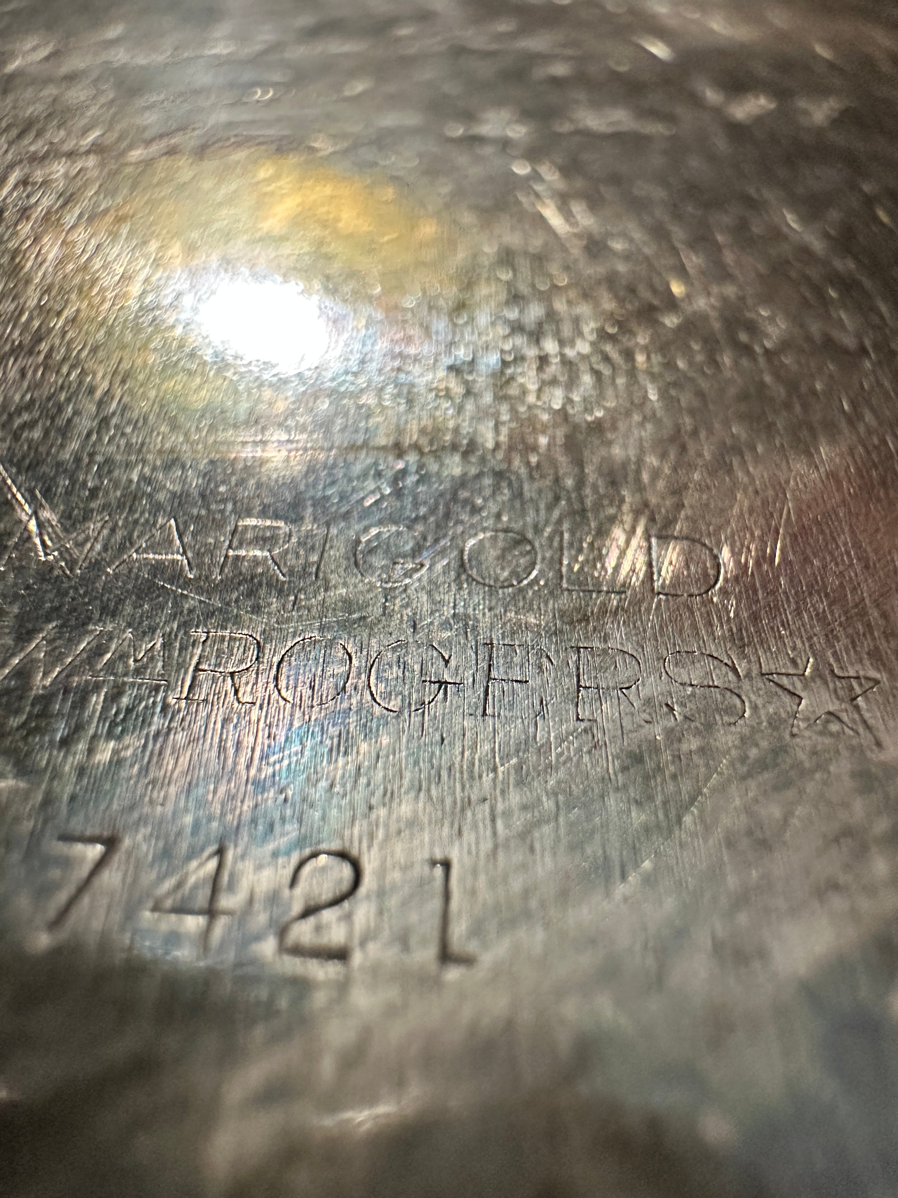 1947 Wm. Rogers Marigold Silverplate Presentation Platter, Knoxville Tennessee