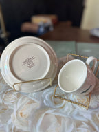 Villeroy & Boch Vitro-Porcelaine Cup & Saucer, Late 20th Century