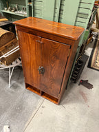 Antique Pine Two-Door Cupboard in Wormwood Boards, c. 1875–1910